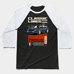 Retro Porsche 928GTS Baseball T-Shirt